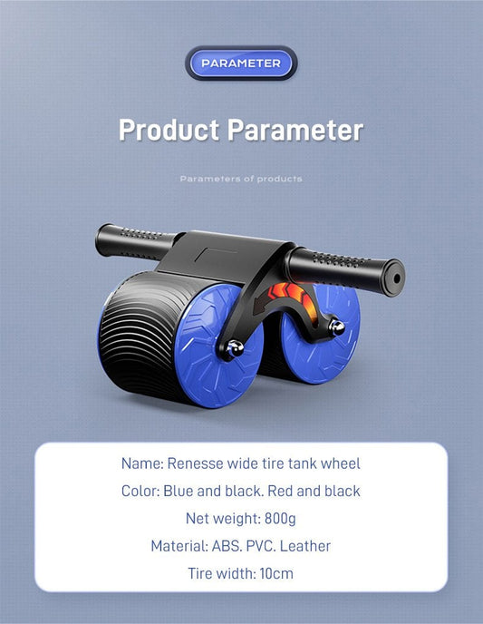 Automatic rebound abdominal wheel