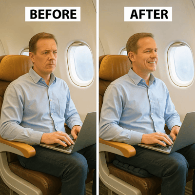 TravelEase CloudComfort Cushion