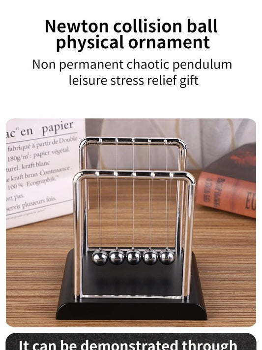 Cradle Balance Steel Ball Teaching Supplies Physics Science Pendulum Desktop Toys Stress Relief Gifts Home Decoration